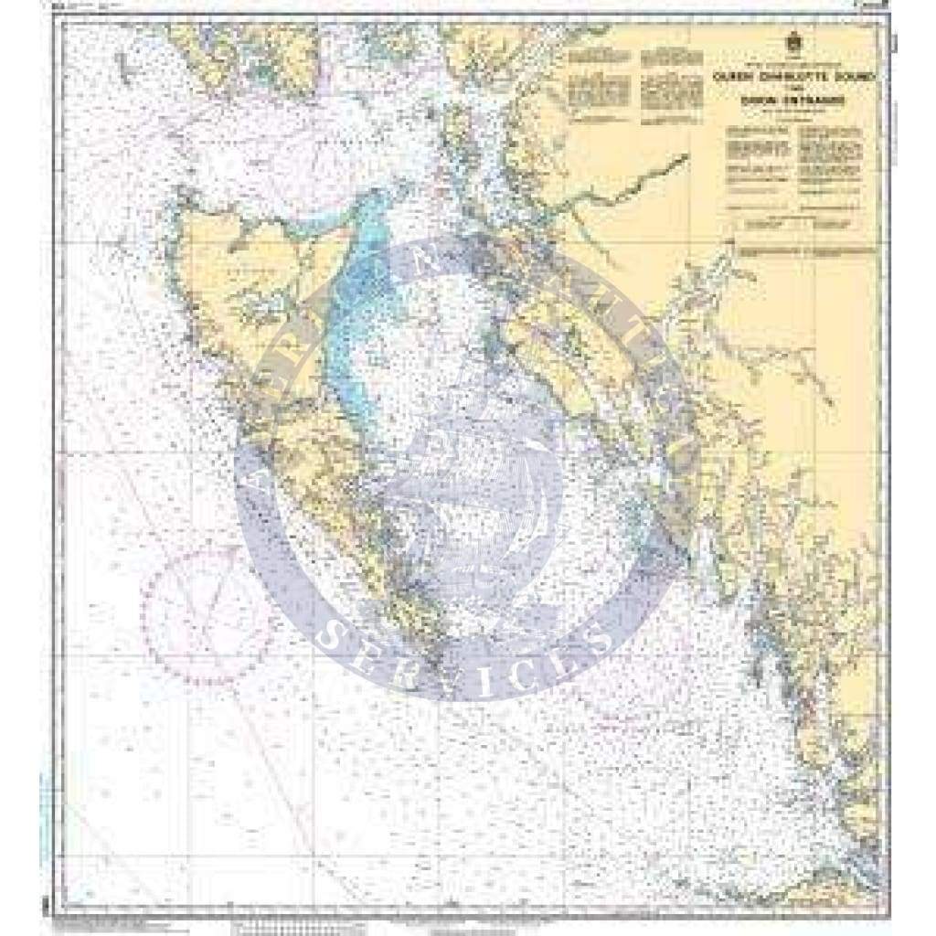 CHS Nautical Chart 3002: Queen Charlotte Sound to/à Dixon Entrance