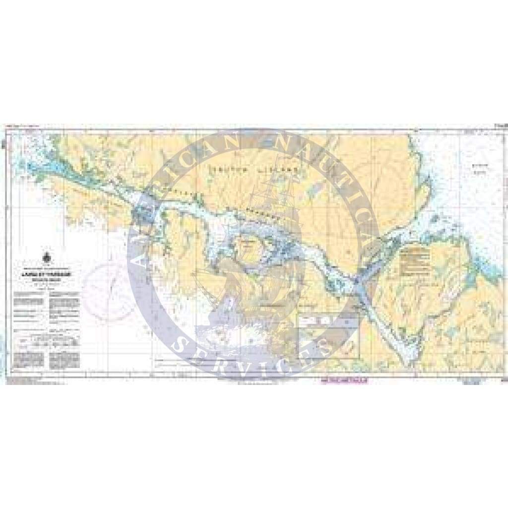 CHS Nautical Chart 3795 Langley Passage, Estevan Group Amnautical