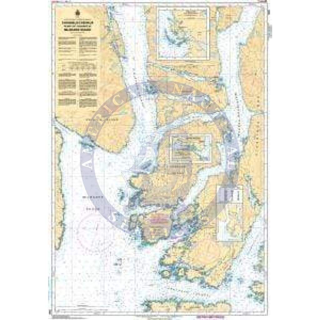 CHS Nautical Chart 3941: Channels/Chenaux Vicinity of/Proximité de Milbanke Sound