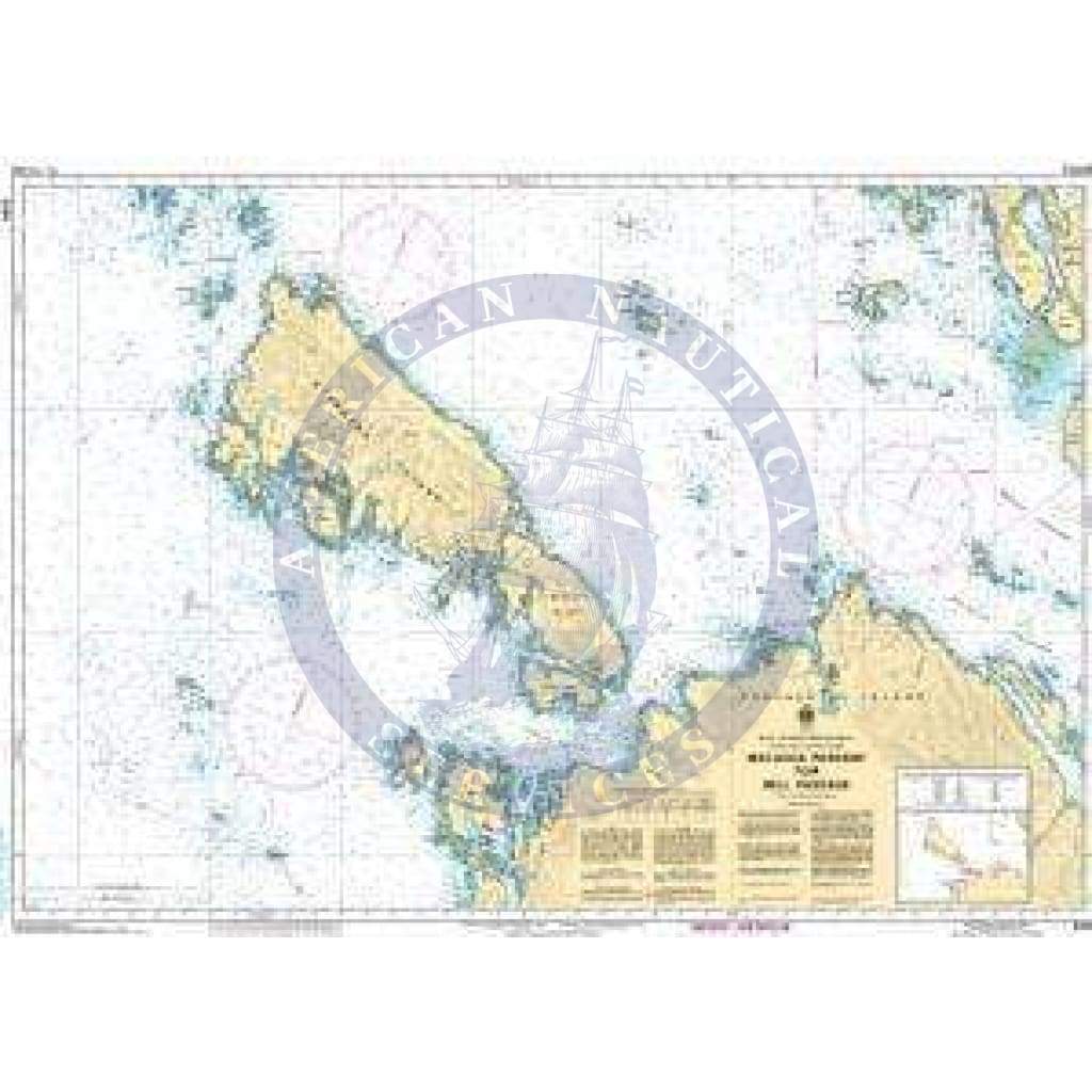 CHS Nautical Chart 3956: Malacca Passage to/à Bell Passage
