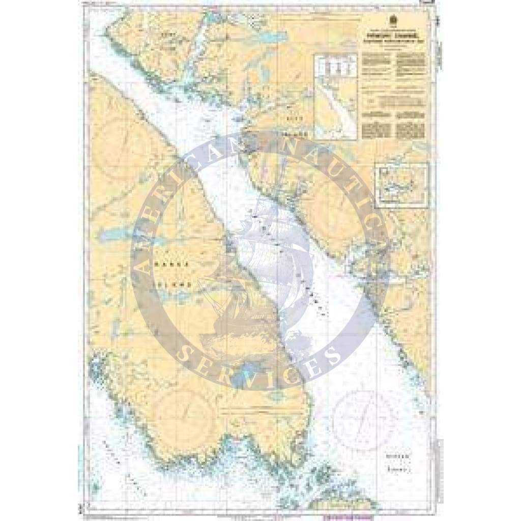 CHS Nautical Chart 3984: Principe Channel Southern Portion/Partie Sud