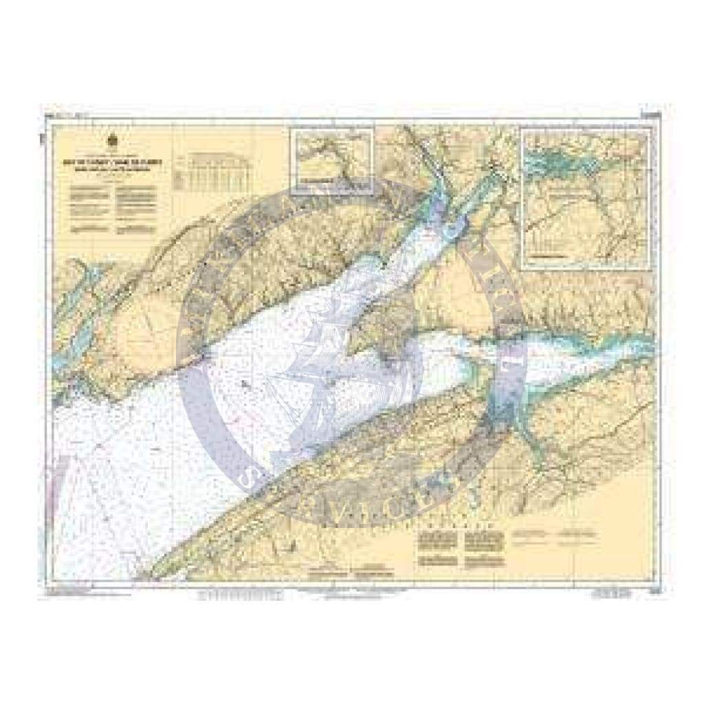 CHS Nautical Chart 4010: Bay of Fundy / Baie de Fundy (Inner portion / partie intérieure)