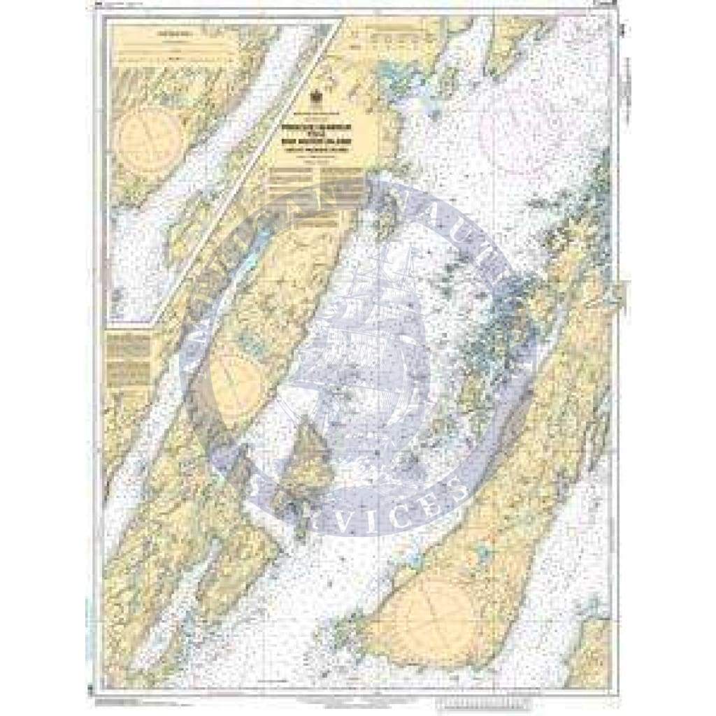 CHS Nautical Chart 4619: Presque Harbour to/à Bar Haven Island and/et Paradise Sound