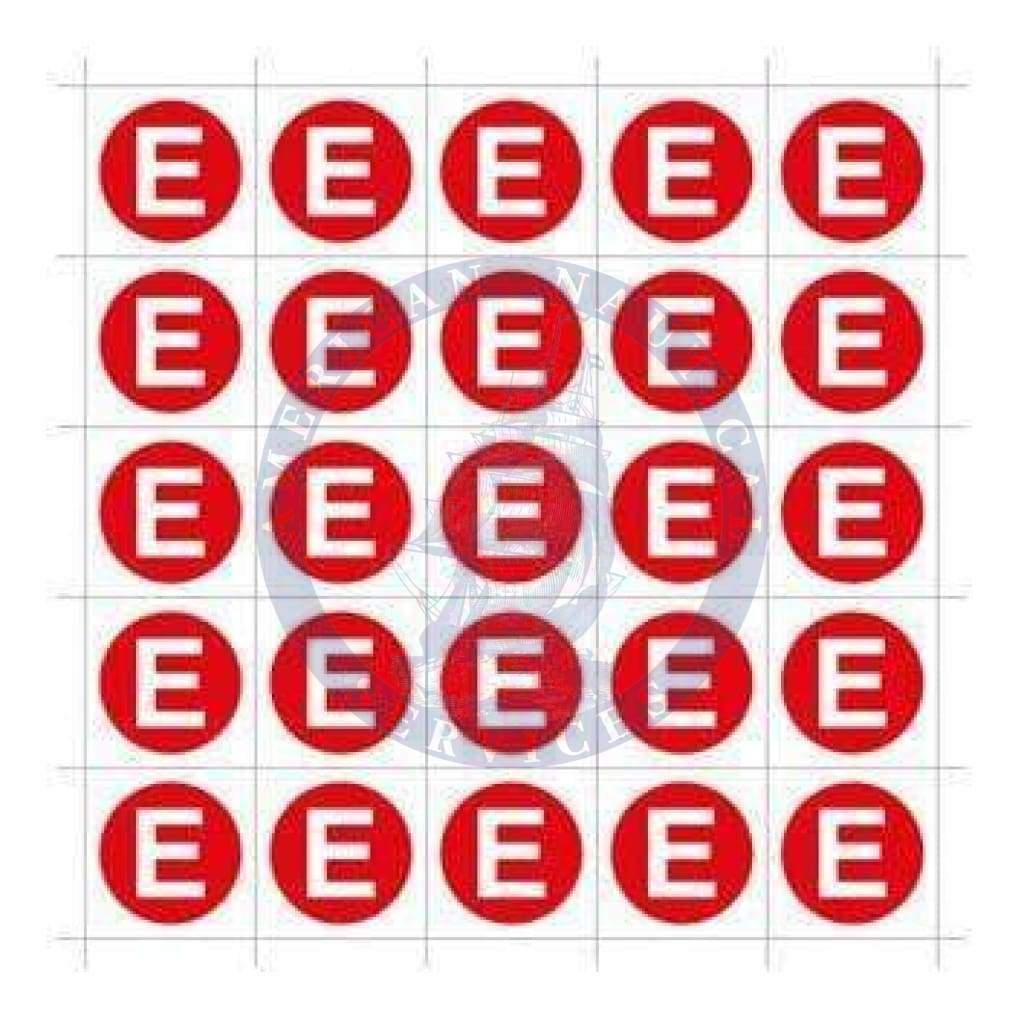 Emergency Light Indicator Sticker (Sheet of 25)