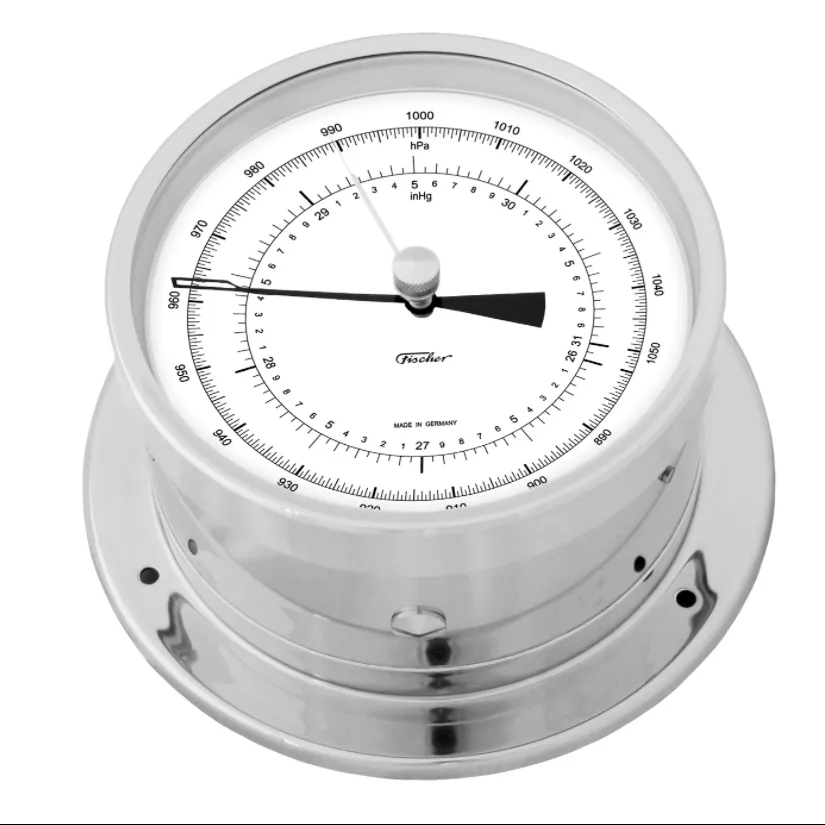 Fischer Aneroid Barometer (Brass & Chrome)