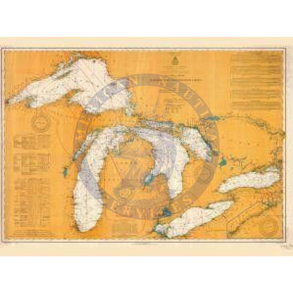 Historical Nautical Chart 0-8-1907: WI, Northern And Northwestern Lakes Year 1907