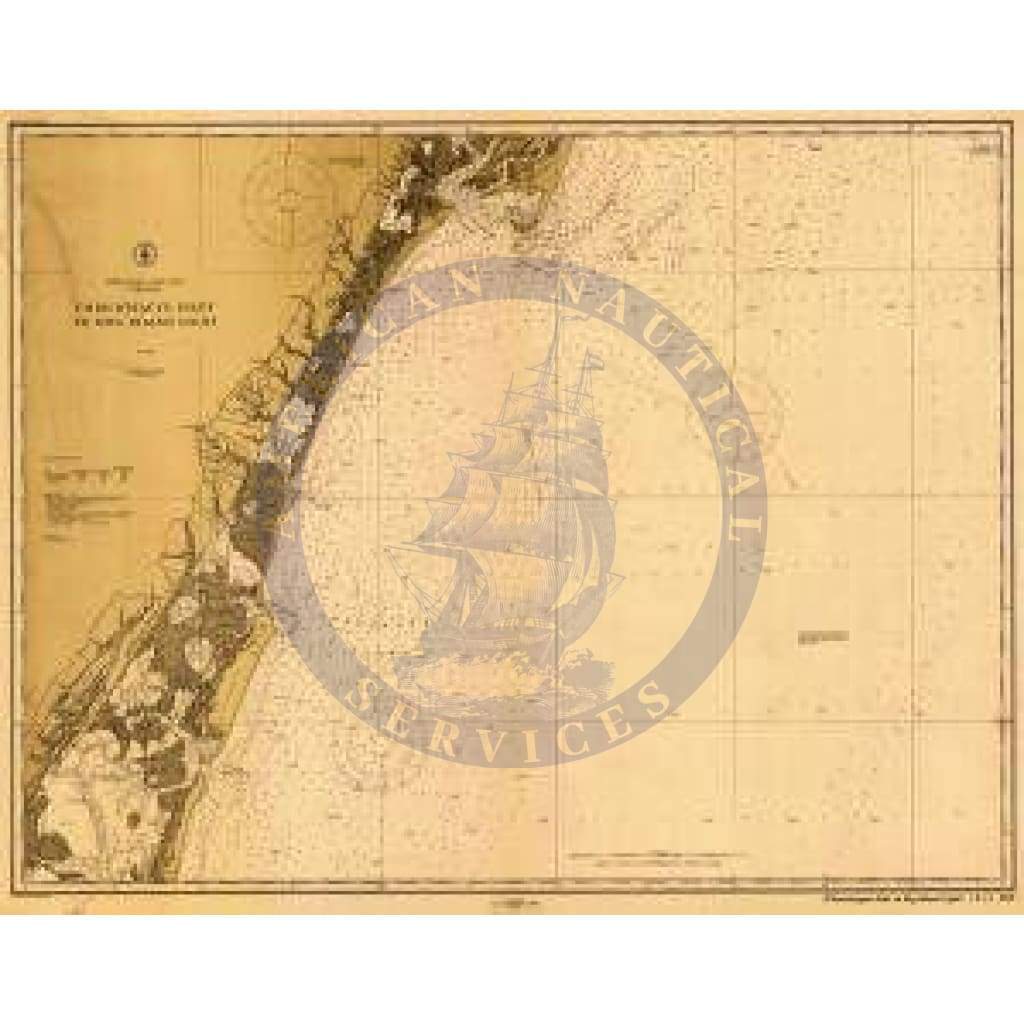 Historical Nautical Chart 1221-07-1912: VA, Chincoteague Inlet to Hog Island Light Year 1912