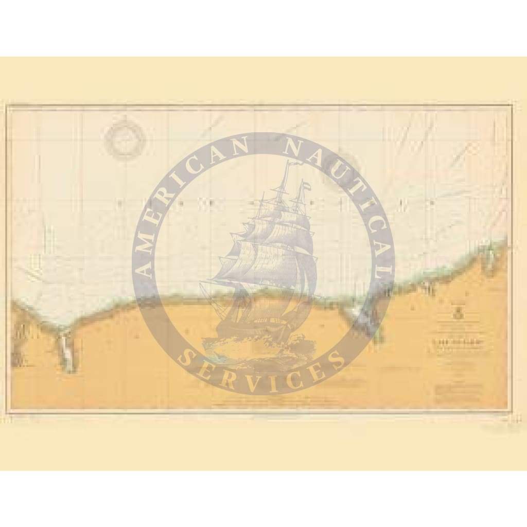 Historical Nautical Chart 23-3-1913: NY, Lake Ontario Little Sodus Bay Year 1913