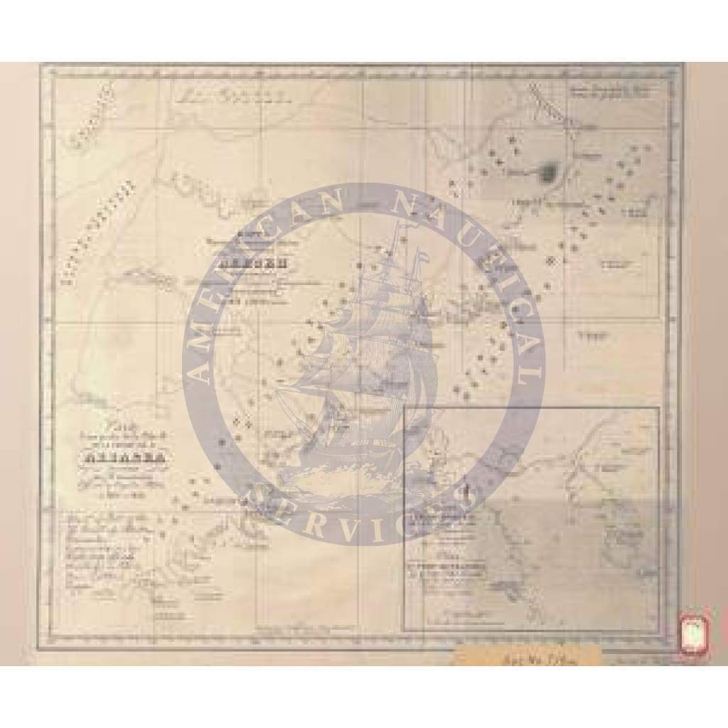Historical Nautical Chart 718-00-1832: AK, SE Coast Of Alaska Peninsula Year 1832