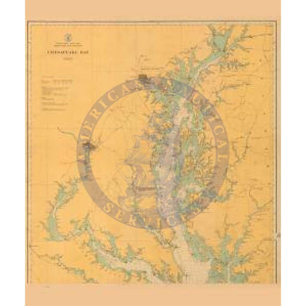 Historical Nautical Chart 78-A-00-1914: VI, Chesapeake Bay Year 1914