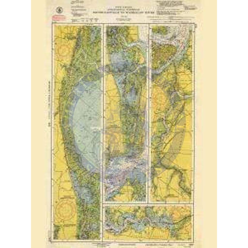 Historical Nautical Chart 837-03-1952: SC, McClellanville To Wadmalaw River Year 1952