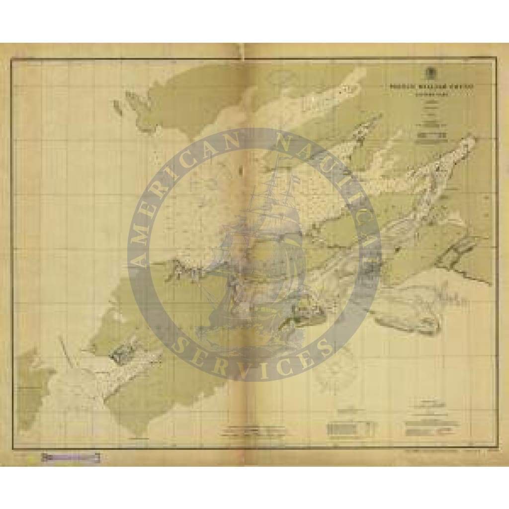 Historical Nautical Chart 8520-2-1902: AK, Prince William Sound Year 1902