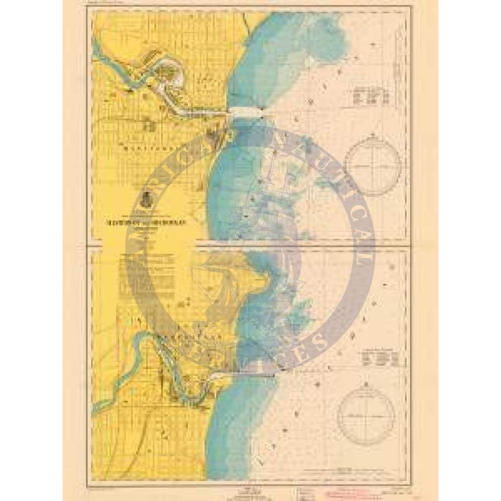 Historical Nautical Chart LS735-10-1947: WI, Manitowoc And Sheboygan Year 1947