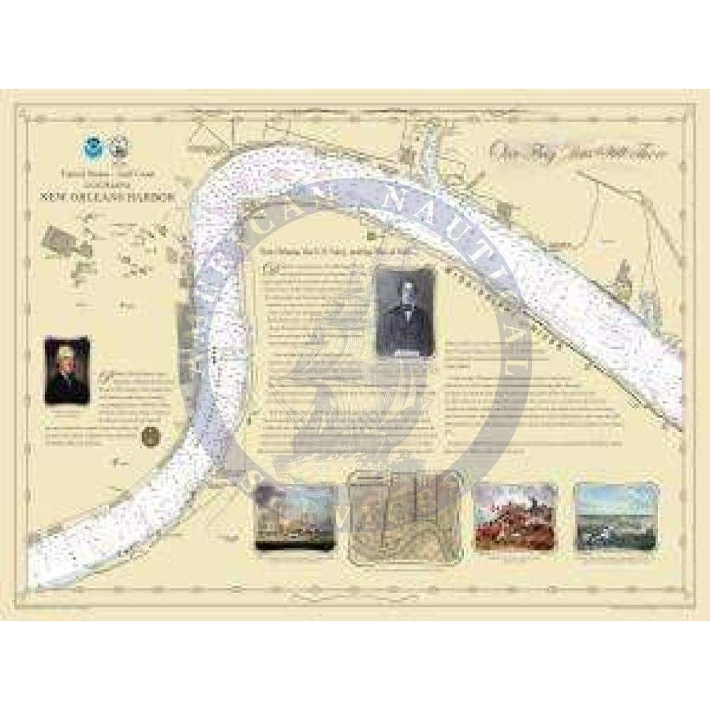 Historical Nautical Chart New Orleans 1812: LA, New Orleans War Of 1812