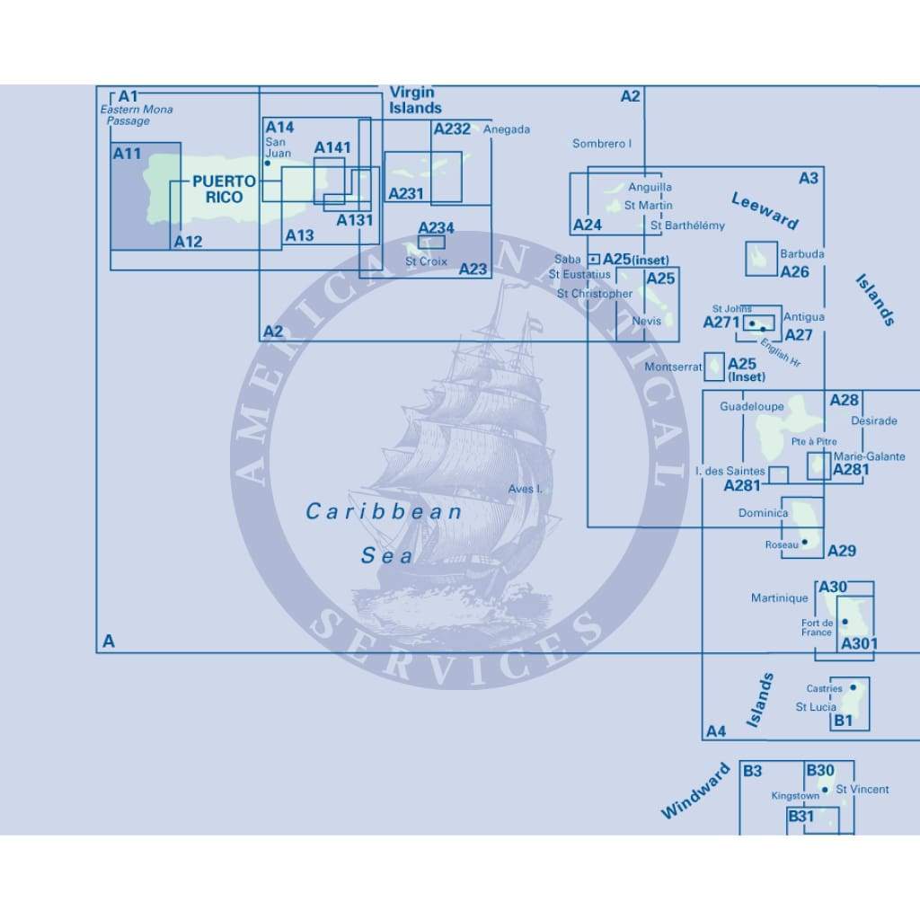 Imray Chart A11: Bahia De Guanica to Punta Borinquen