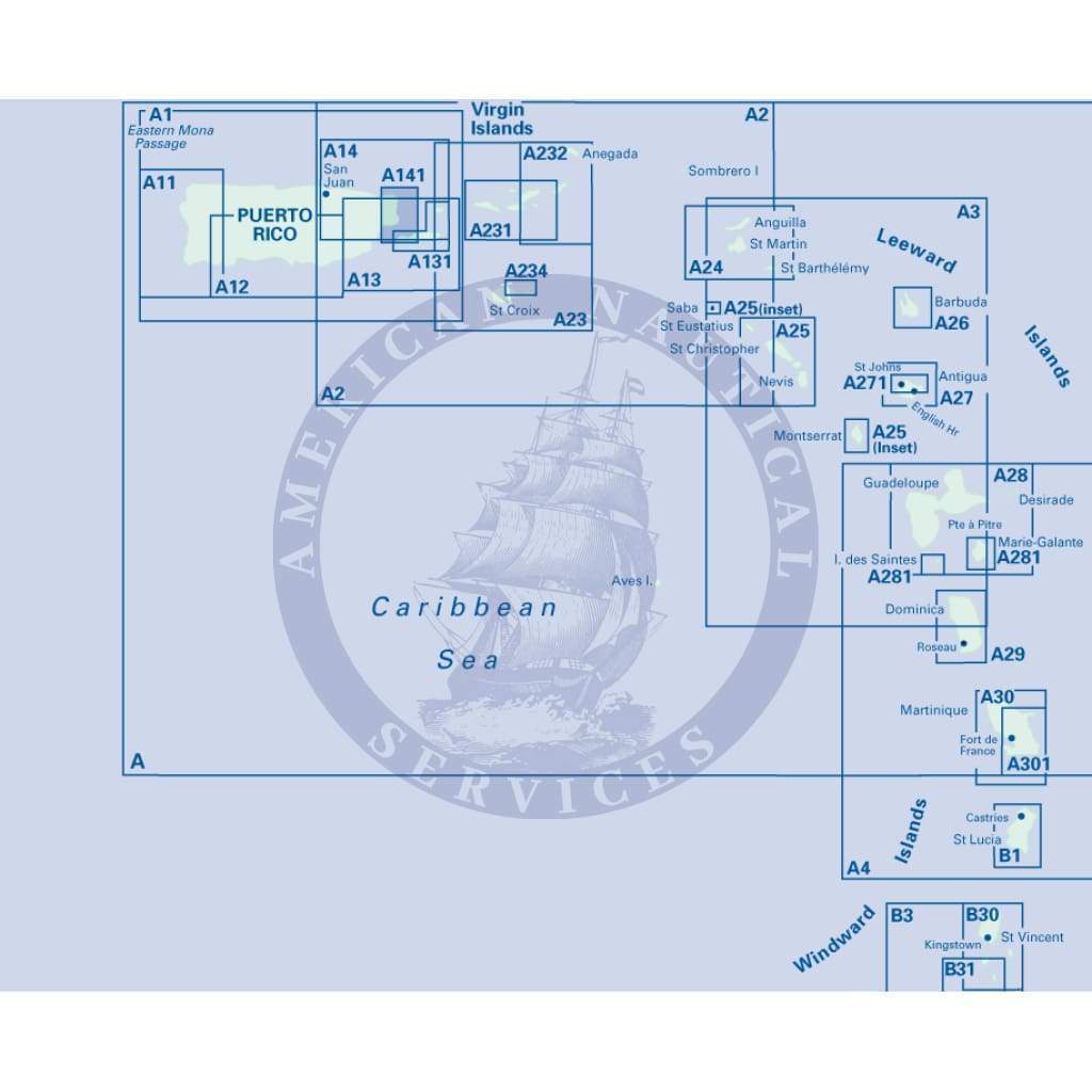 Imray Chart A141: Cabo San Juan to Ensenada Honda and Isla de Vieques