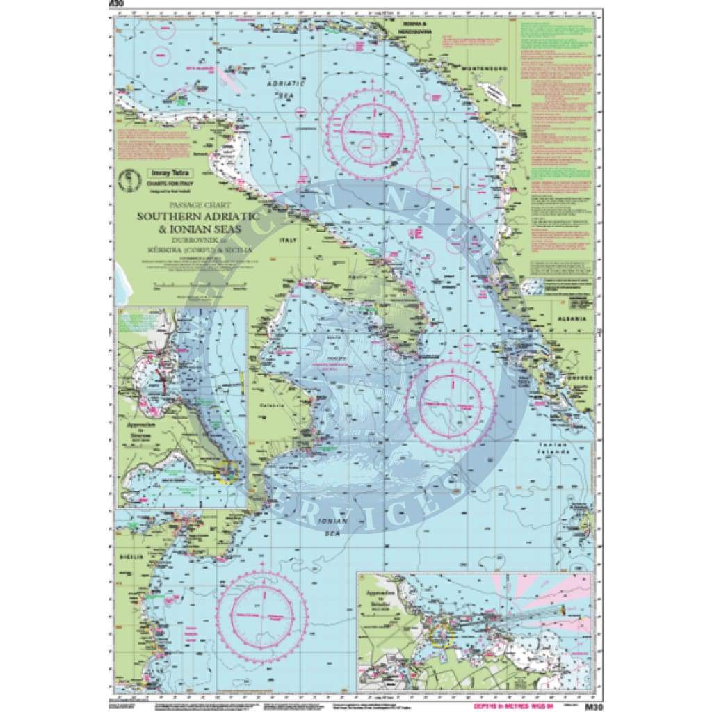 Imray Chart M30: Southern Adriatic and Ionian Seas