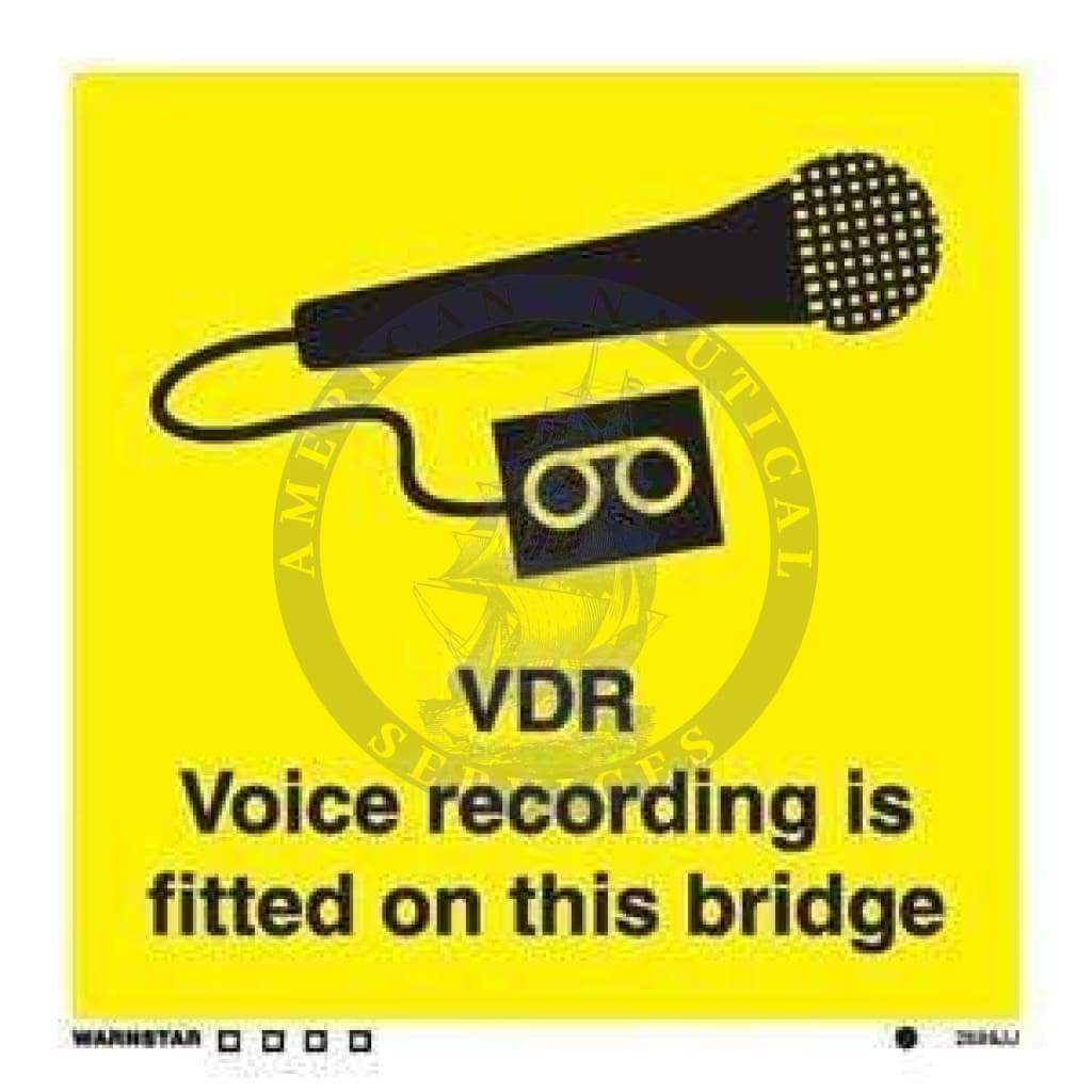 ISPS Code Sign: Voice Recording Is Fitted On This Bridge