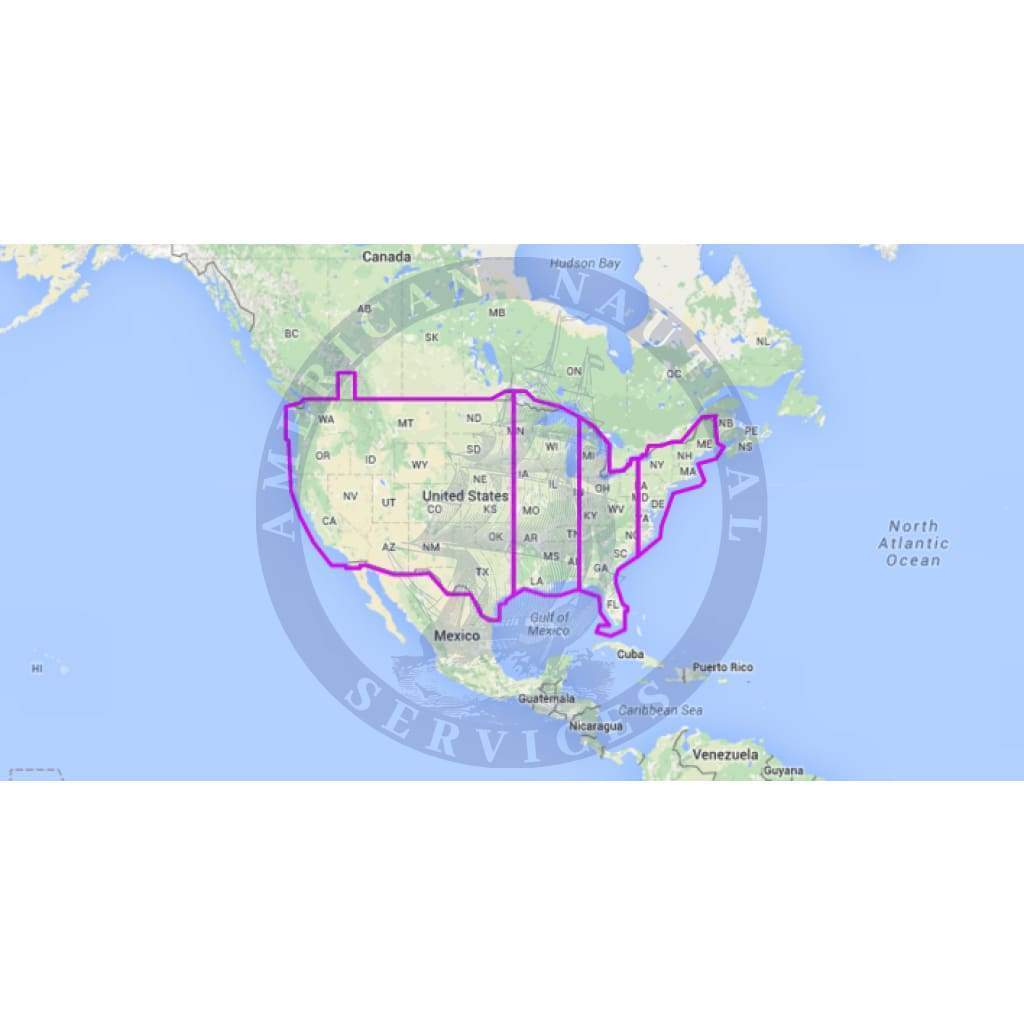 MapMedia C-MAP Mega Wide Vector Chart: MWVJNAM040MAP - US Lakes (Update)