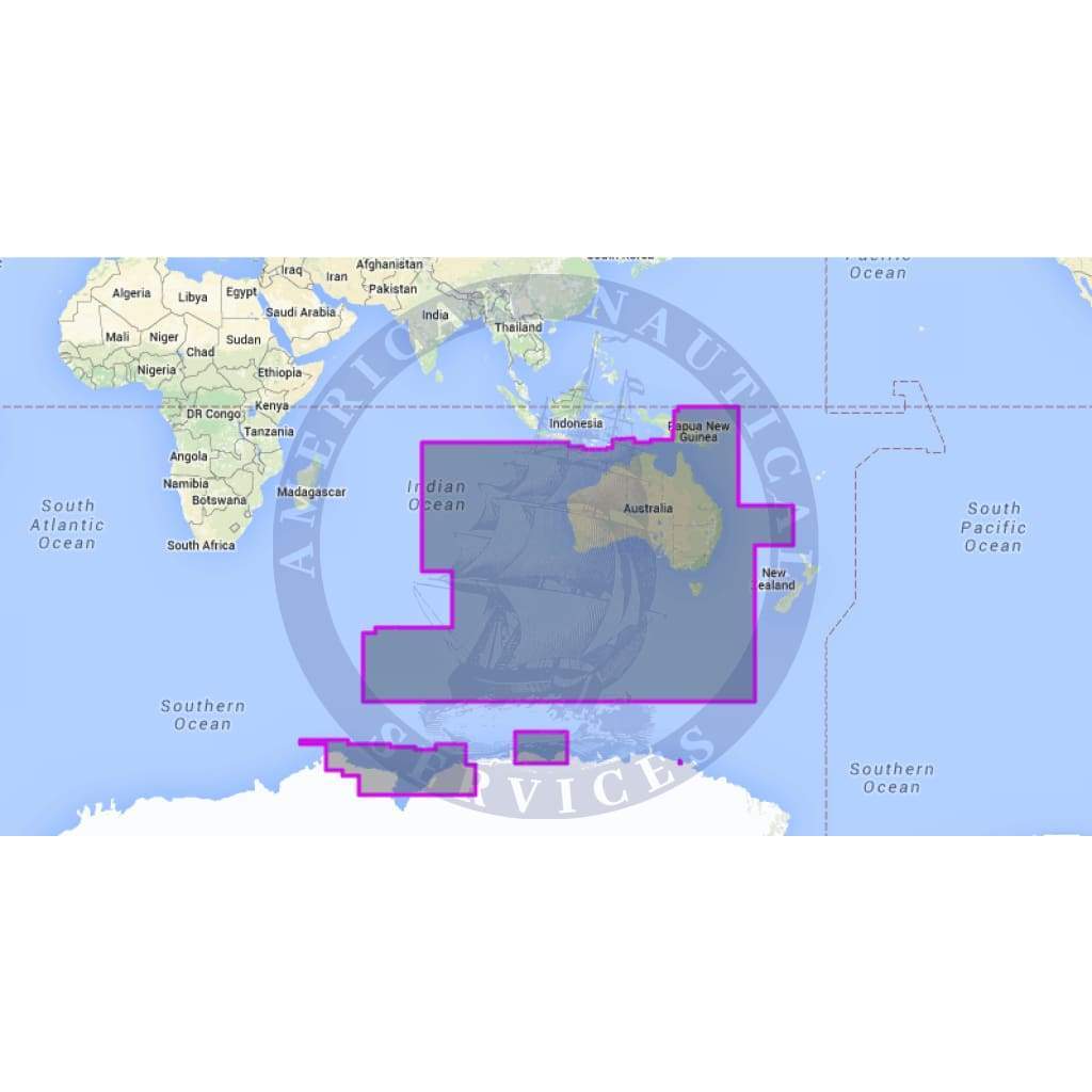 MapMedia I.H.O. Wide Vector Chart: WVSAU05MAP - Australia (Update)