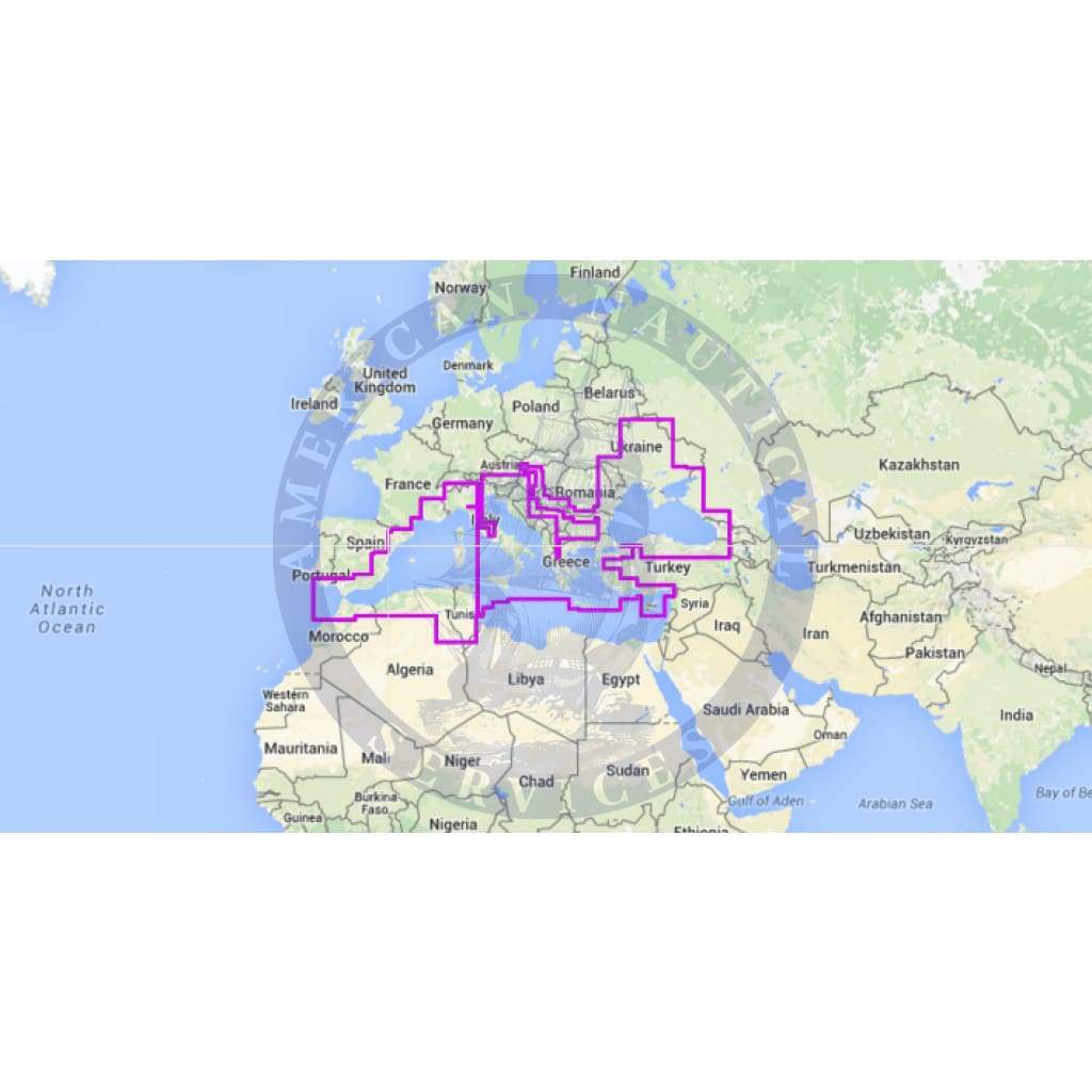 MapMedia Navionics Mega Wide Vector Chart: MWVNEM43XGMAP - Mediterranean & Black Sea (Update)