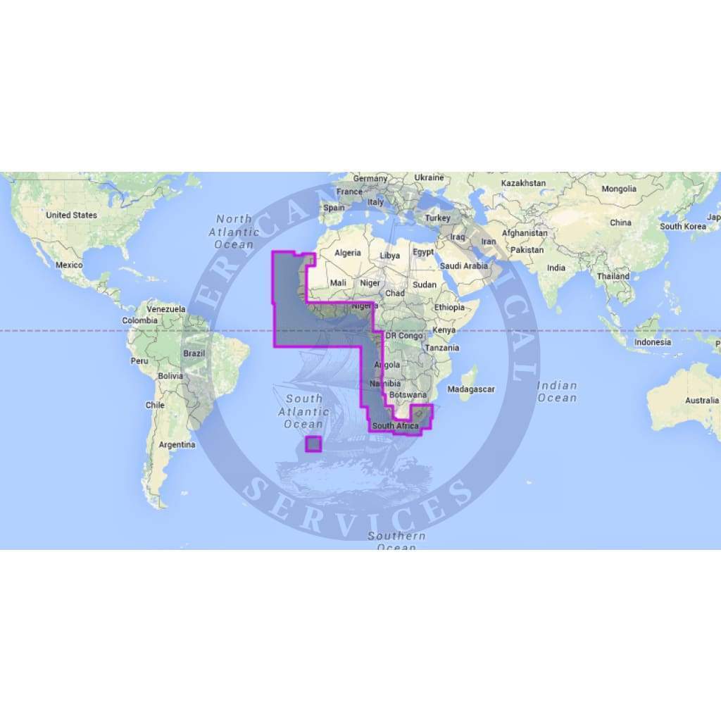 MapMedia Navionics Wide Vector Chart: WVNAF41MAP - Africa - West (Update)