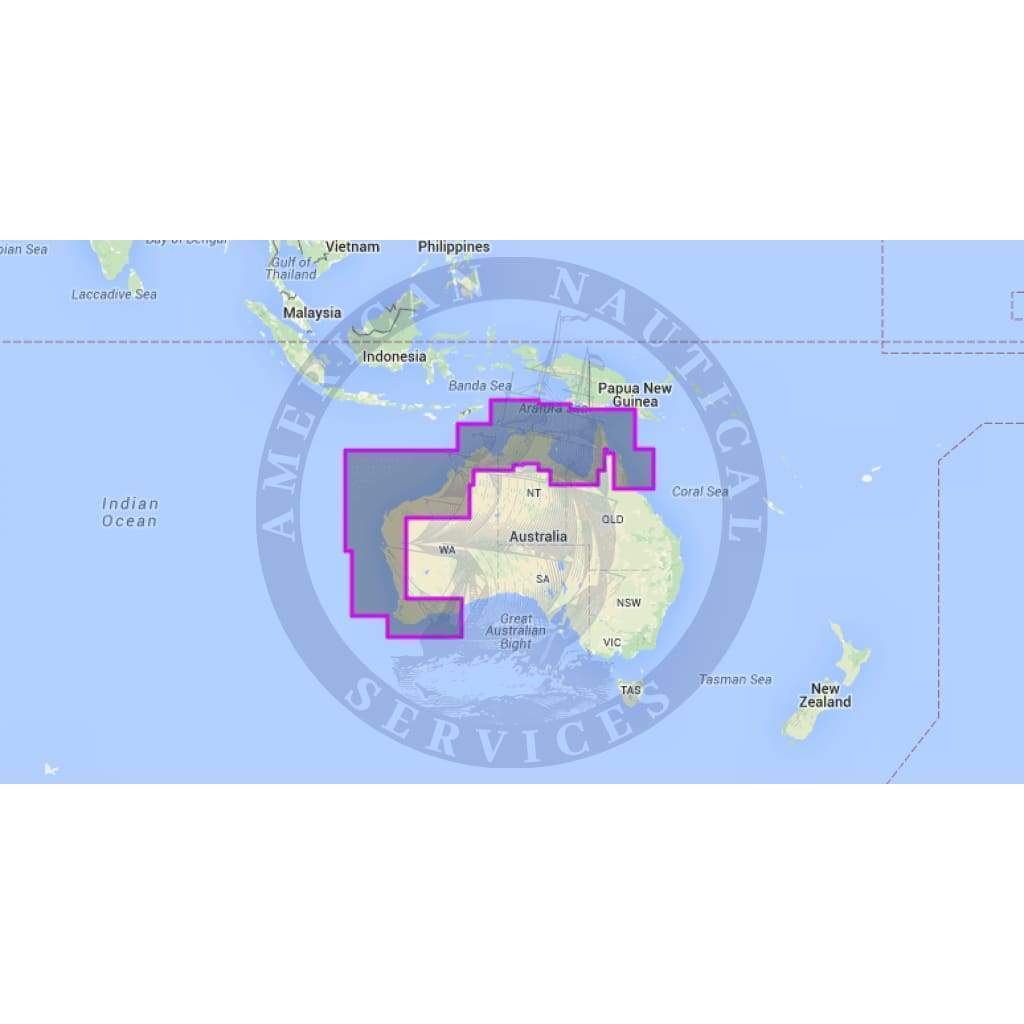 MapMedia Navionics Wide Vector Chart: WVNAU60MAP - Australia - North and West (Update)