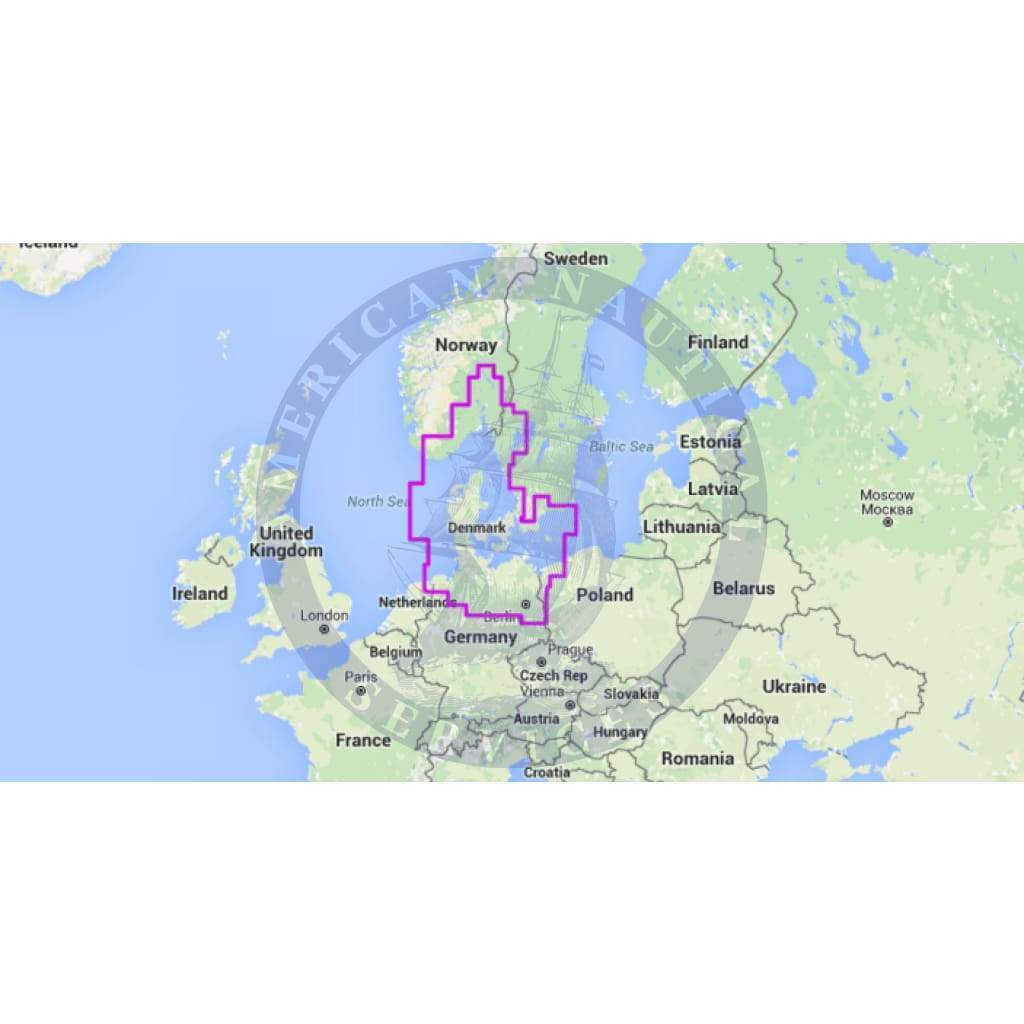 MapMedia Navionics Wide Vector Chart: WVNEN15MAP - Denmark, Germany, Skagerrak, Sweden West (Update)