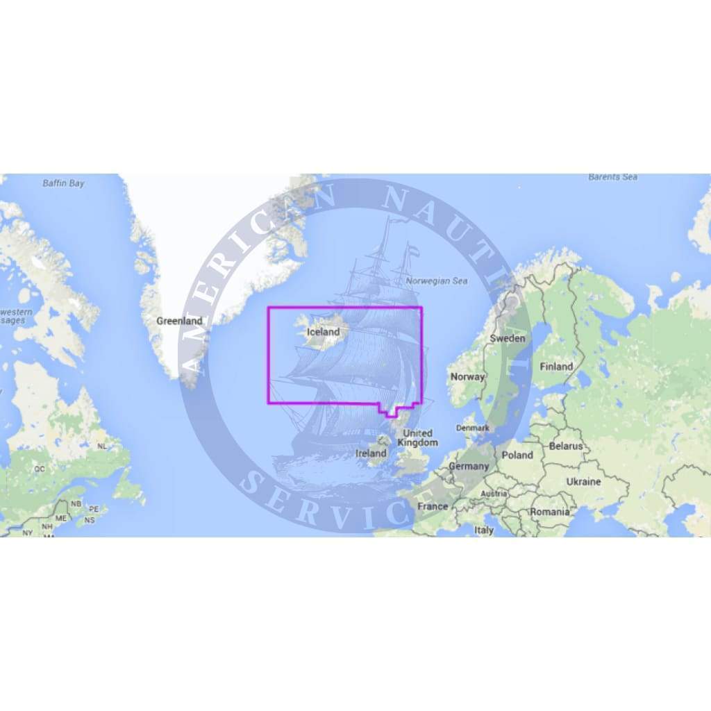 MapMedia Navionics Wide Vector Chart: WVNEN22MAP - Iceland (Update)