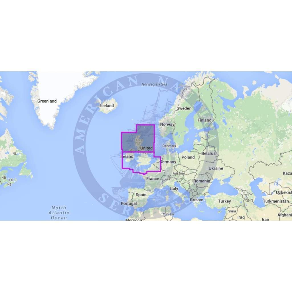 MapMedia Navionics Wide Vector Chart: WVNEW28MAP - United Kingdom and Ireland (Update)