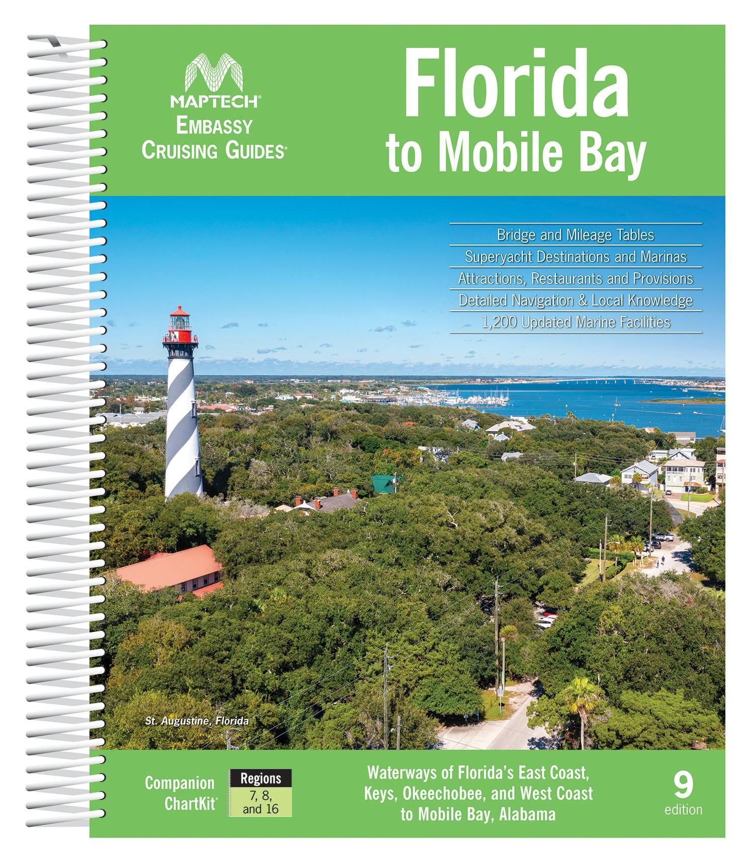 Maptech Embassy Cruising Guide: Florida to Mobile Bay, 9th Edition 2022