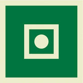 Marine Safety Sign: General Alarm Symbol With Text