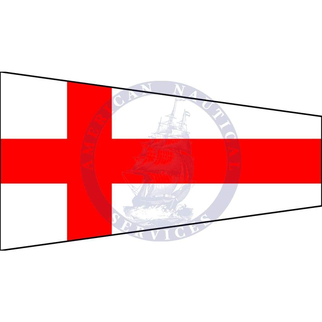 Marine Signal Flag Pennant Numeral 8 (Numeral Eight Pennant)