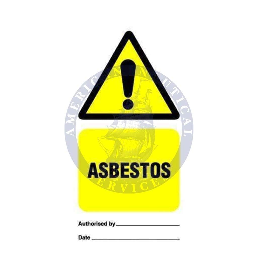 Marine Temporary Tie Tag: Tie Tag, Asbestos - Pack of 10