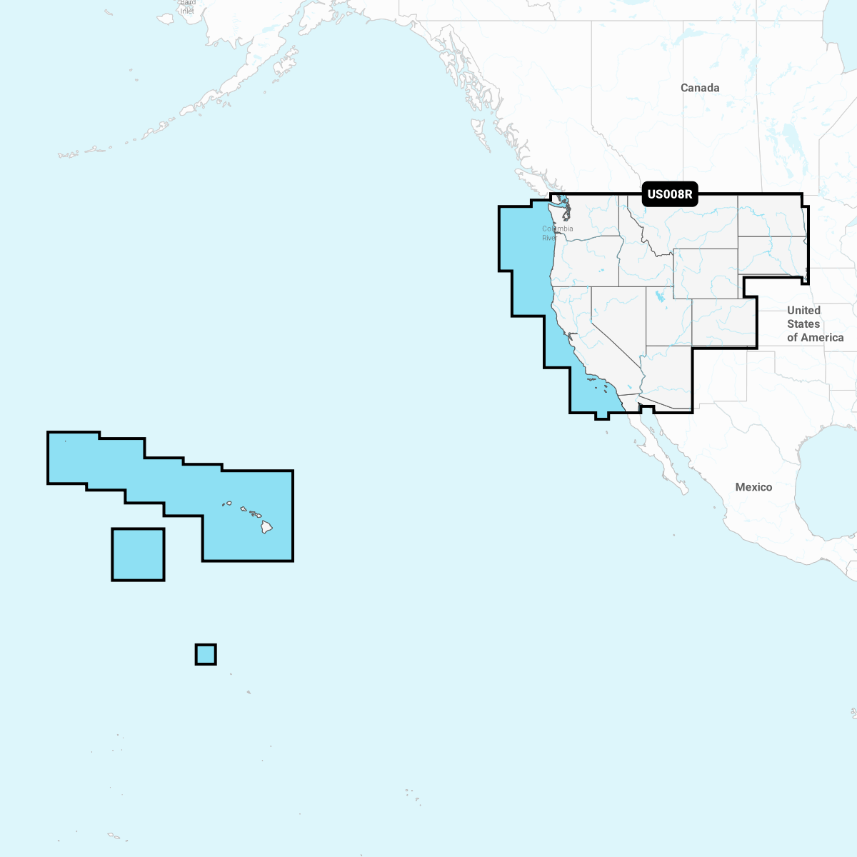 Navionics+ Chart US008R: U.S. West