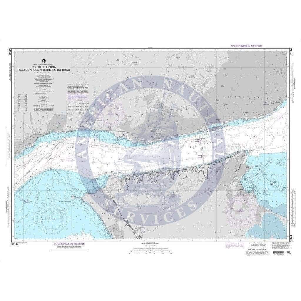 NGA Chart 51144: Porto de Lisboa-Paco de Arcos to Terreiro do Trigo