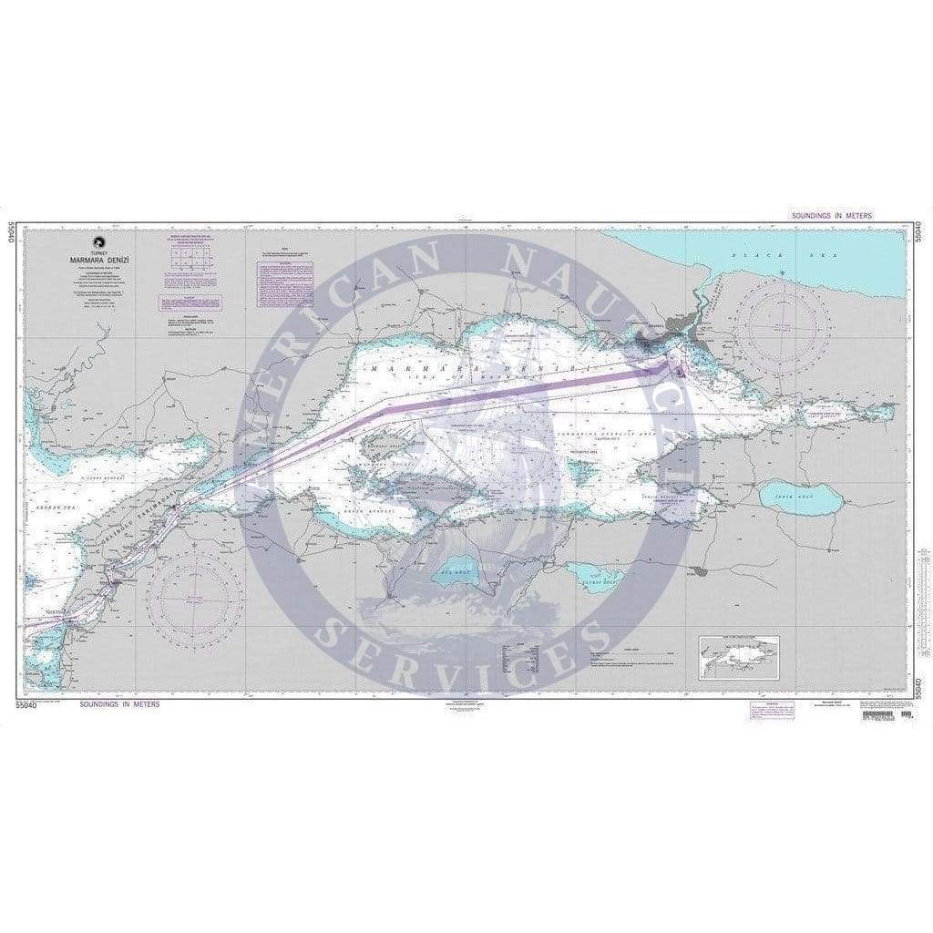 NGA Chart 55040: Marmara Denizi