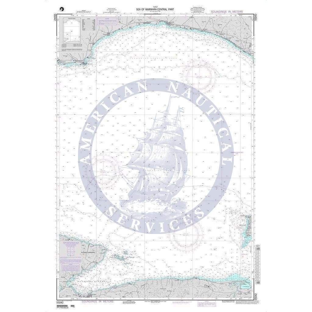 NGA Chart 55042: Sea of Marmara-Central Part