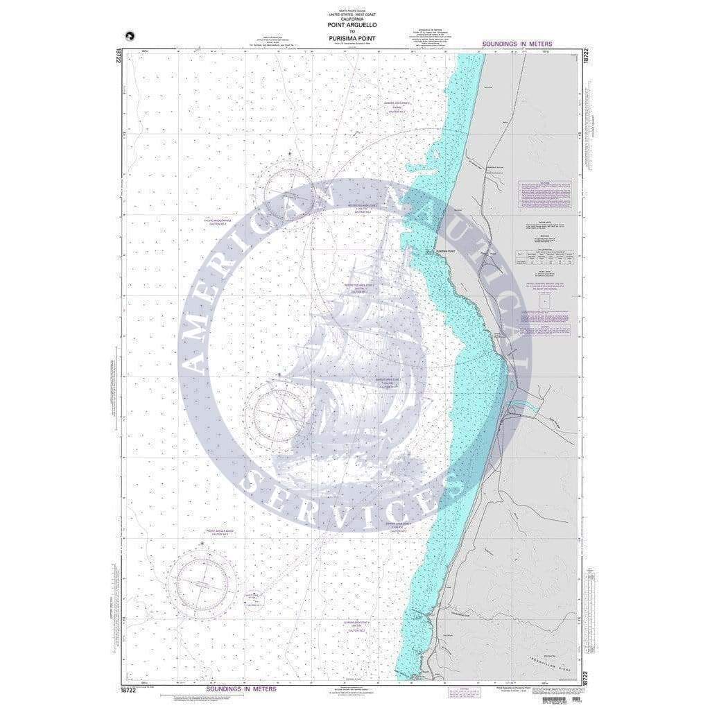 NGA Nautical Chart 18722: Point Arguello to Purisima Point