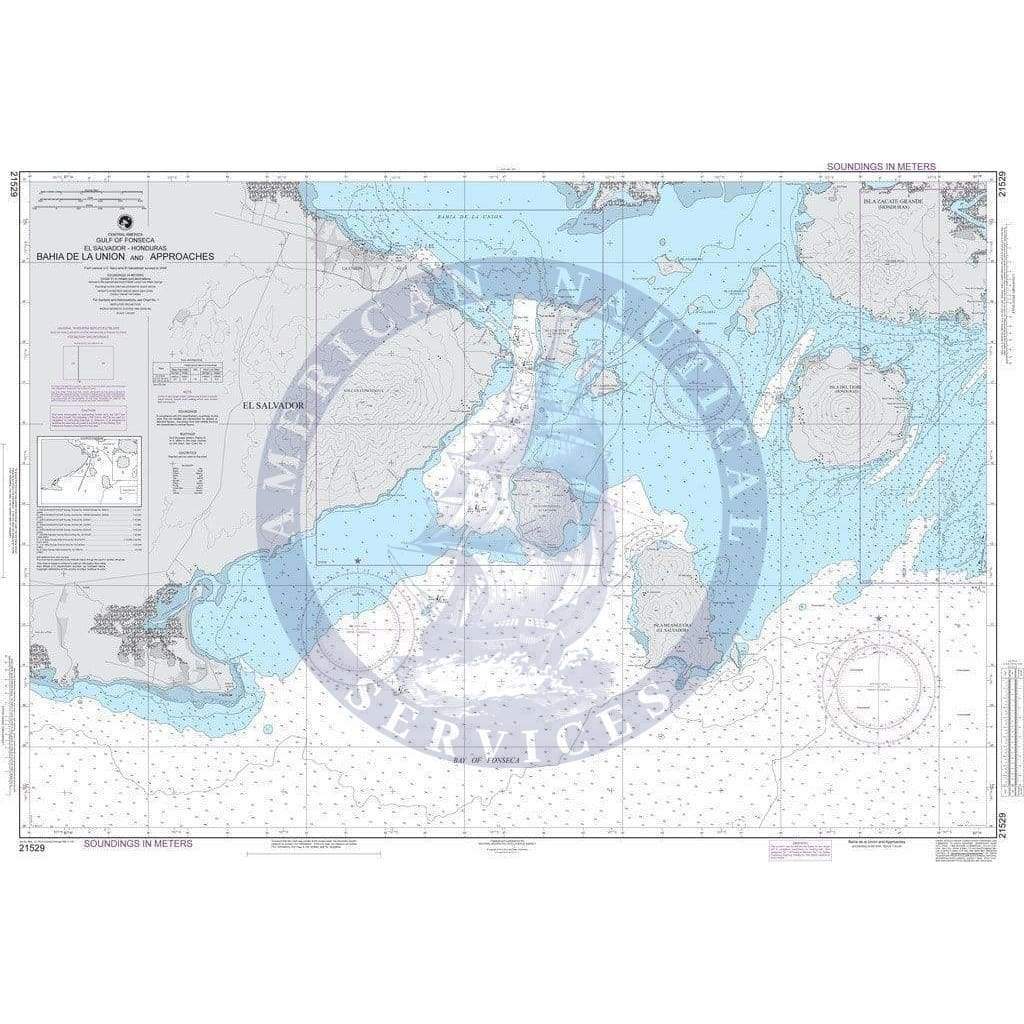 NGA Nautical Chart 21529: Bahia de La Union and Approaches