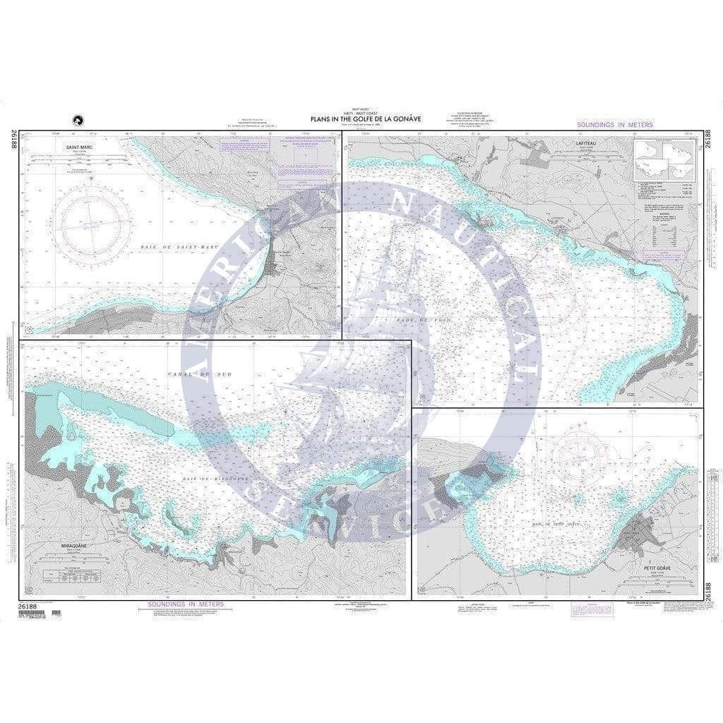 NGA Nautical Chart 26188: Plans in the Golfe de la Gonave A. Saint-Marc