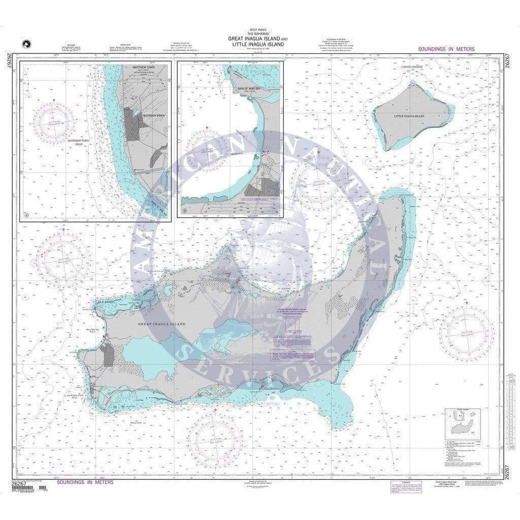 NGA Nautical Chart 26267: Great Inagua Island and Little Inagua Island