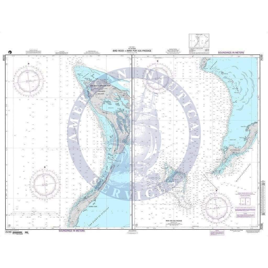 NGA Nautical Chart 26288: Bird Rock to Mira Por Vos Passage Panels: A. Bird Rock to Windsor Point