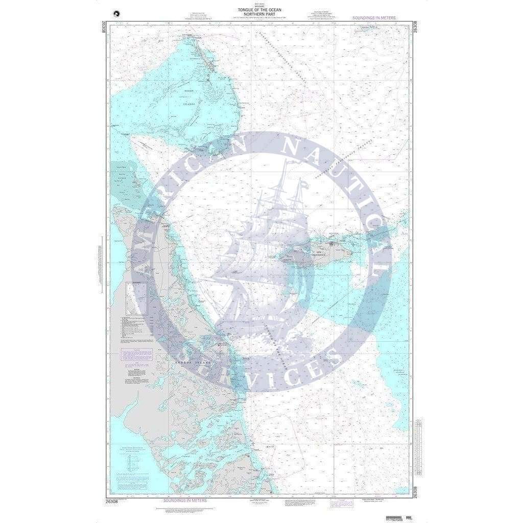 NGA Nautical Chart 26308: Tongue of the Ocean-Northern Part