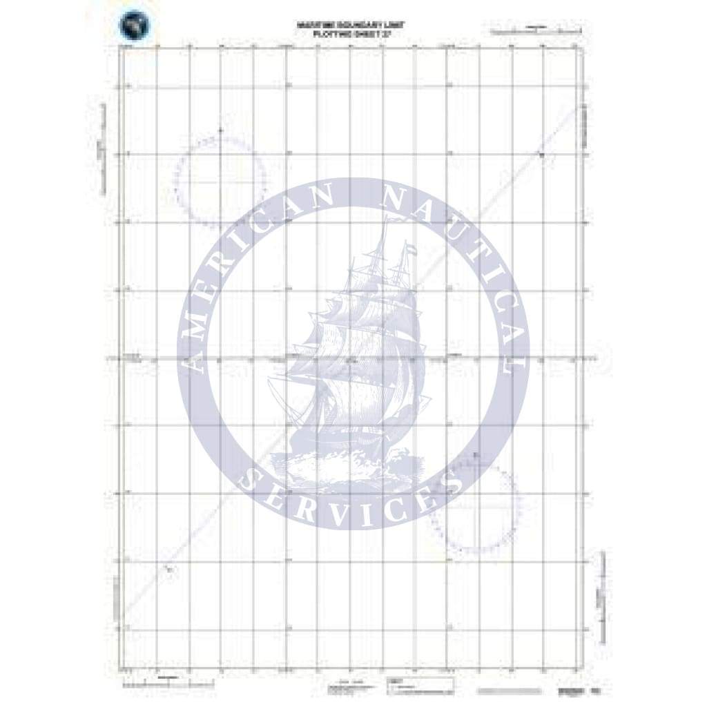 NGA Nautical Chart 27: Maritime Boundary Limit Plotting Sheet 27
