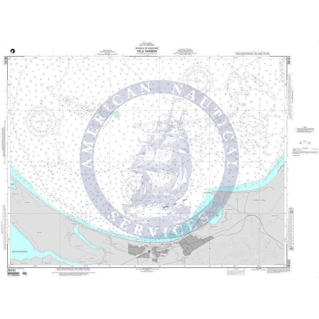 NGA Nautical Chart 28161: Tela Harbor