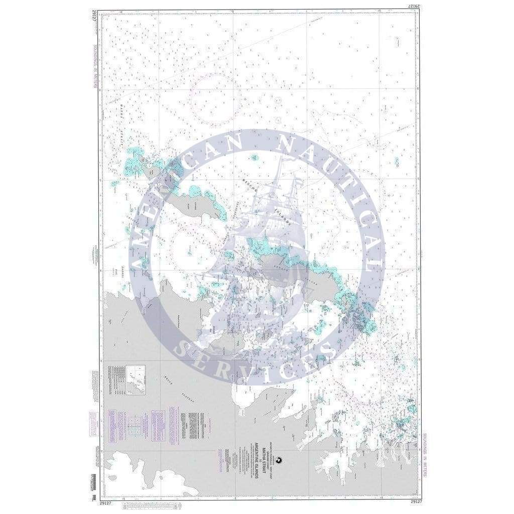 NGA Nautical Chart 29127: Matha Strait to Argentine Islands