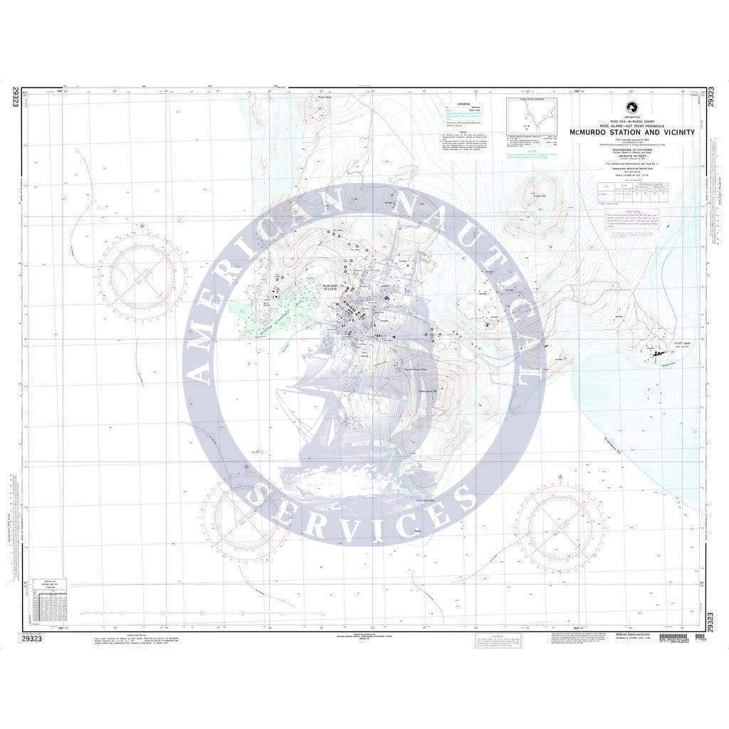 NGA Nautical Chart 29323: McMurdo Station and Vicinity (Ross Island-Hut Point Peninsula)