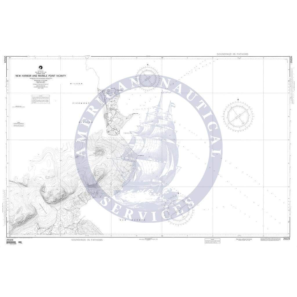 NGA Nautical Chart 29324: New Harbor and Marble Point Vicinity (McMurdo Sound-Ross Sea-Victoria Land)