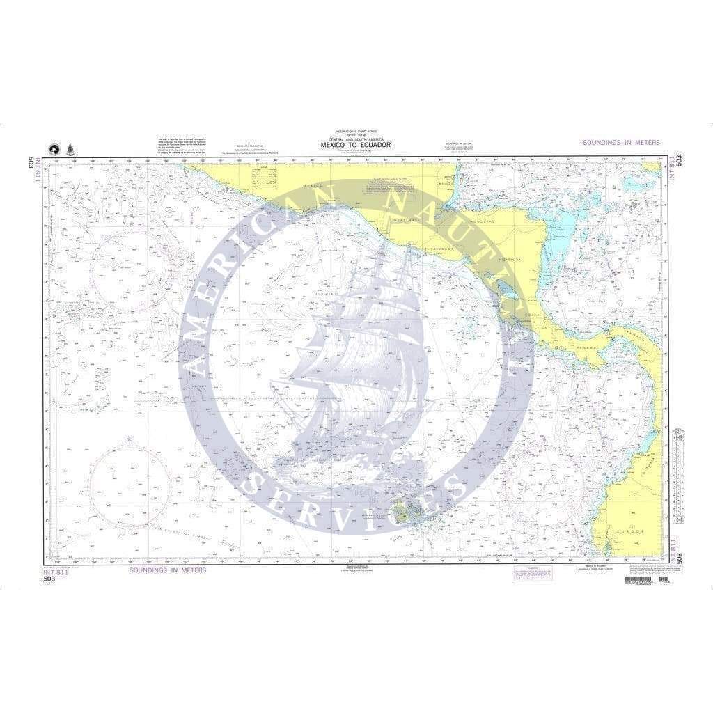 NGA Nautical Chart 503: Mexico to Ecuador